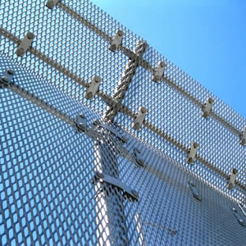 Expanded Metal Security Fence