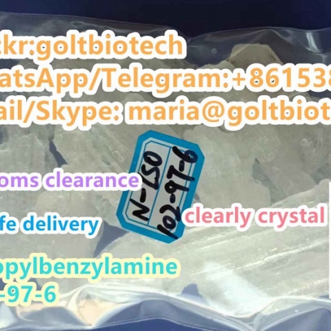 Free customs clearance 99% big bar crystal CAS 102-97-6 Wickr:goltbiotech