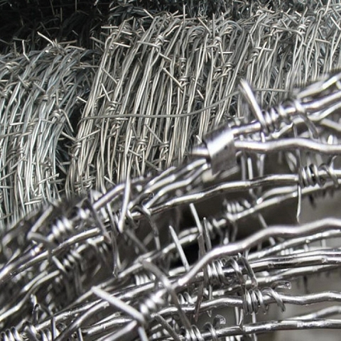 Concertina Barbed Wire with Regular Barb Wire, No Razor Wire 