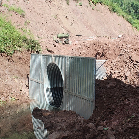 Corrugated Steel Pipe Headwalls