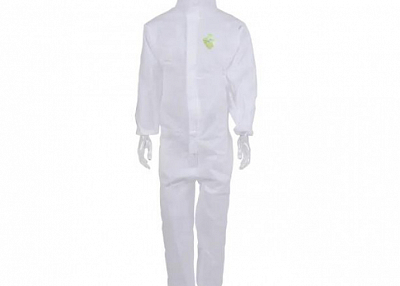 210TWoven Coating Protective Material-white Disposable Coverall Without Tape TTK- B01