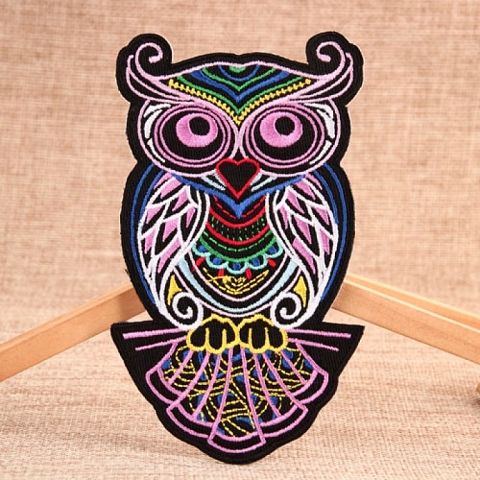 Owl Embroidered Patches No Minimum