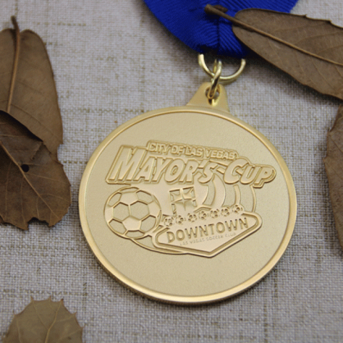 Custom Sports Medals with Sandblast for Soccer