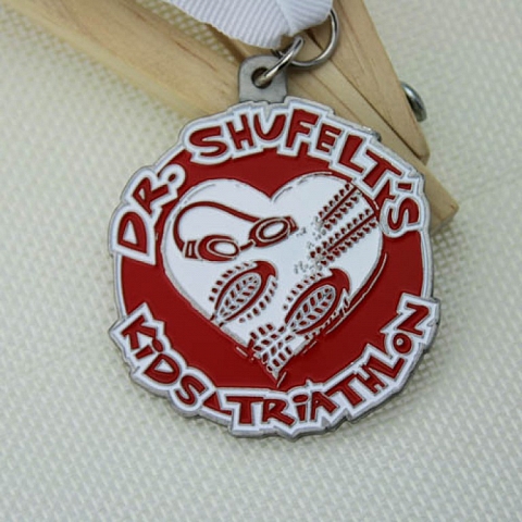 Kids Triathlon Custom soft enamel medals