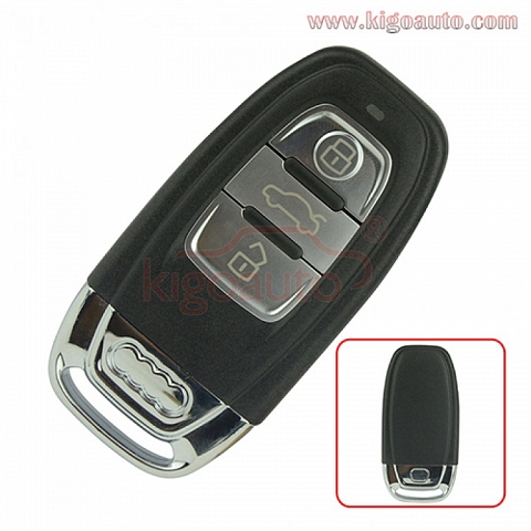 A3 A4 A6 A5 A8 Q5 Q7 8T0959754C car key 3button for Audi smart key fob remote