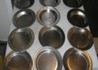 Stainless steel kitchen plates