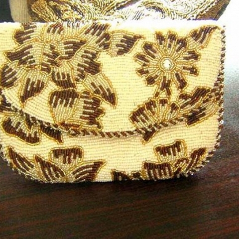 Hand Embroided Bags & Handmade Pearl Clutches & Cell Phone Pouches