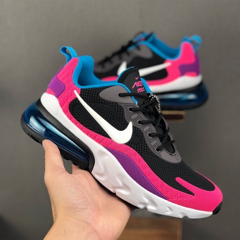 Nike Air Max 270 React in Black For Women/Men nike shoes with thick soles