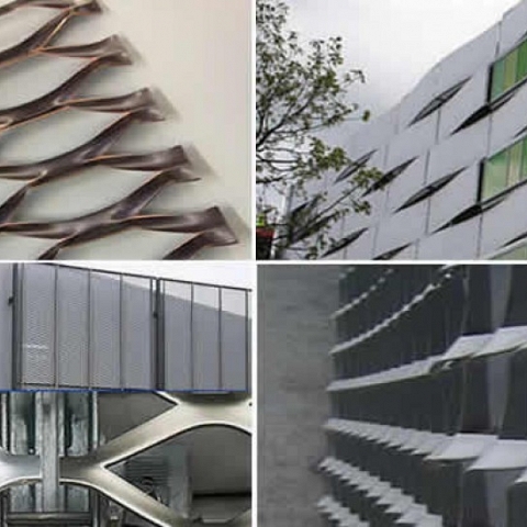 Decorative Expanded Metal Mesh For Architectural Cladding