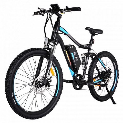 Addmotor HITHOT Mountain Electric Bicycle 500W 10.4AH 27.5 Inch Tire Full Suspension Sport E-Bike H1