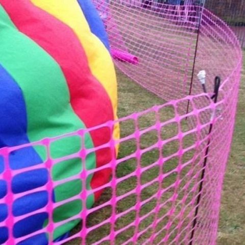 Pink Barrier Fencing Mesh