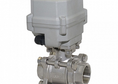 A150-T25-S2-B 3 pcs pieces DN25 SS304 motorized valve normally closed