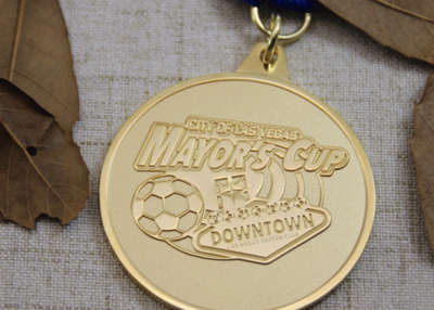 Custom Sports Medals with Sandblast for Soccer