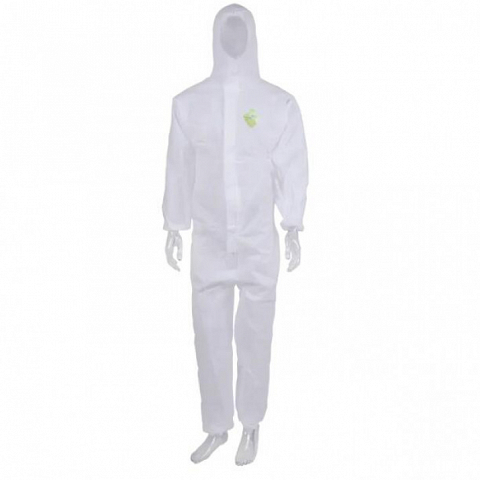 210TWoven Coating Protective Material-white Disposable Coverall Without Tape TTK- B01