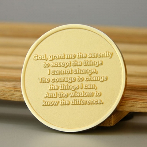 Serenity Prayer Custom Challenge Coins