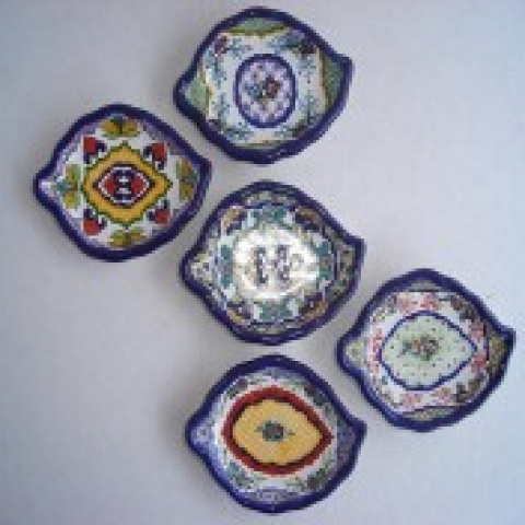 Hand decorated ceramic tableware