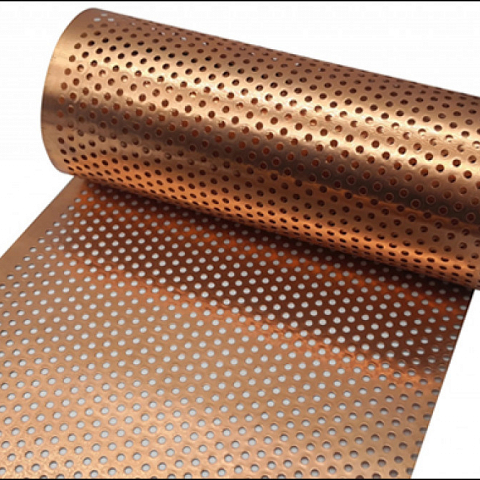 Copper Perforated Filter Panel