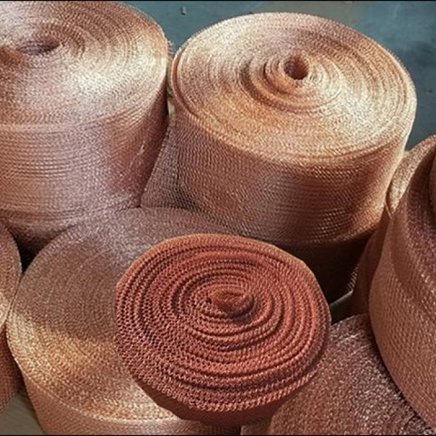 Copper Knitted Mesh