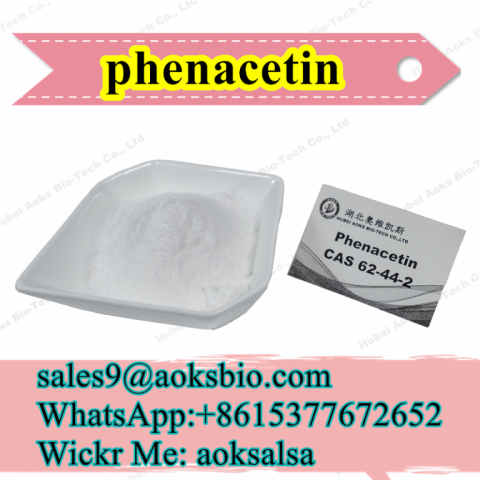 Phenacetin powder cas 62-44-2,phenacetin supplier,phenacetin best price sales9@aoksbio.com