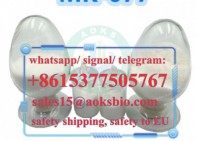 white bodybuilding mk677 powder with aluminum oil bag, sales15@aoksbio.com