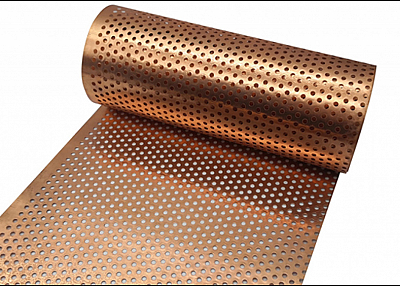 Copper Perforated Filter Panel