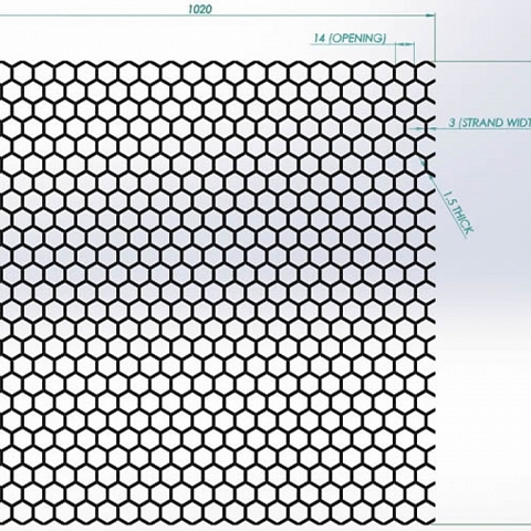 Honeycomb Plastic Mesh