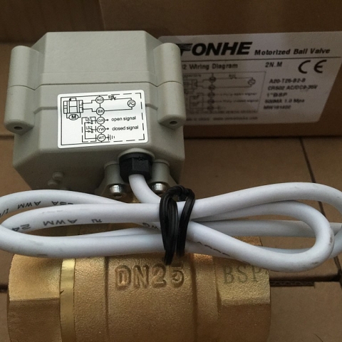 DN20 NSF61 water controller timer garden stainless steel electric motor ball valve T20-S2-A