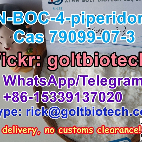 1-Boc-4-piperidone Cas 79099-07-3 100% safe to USA, Mexico Wickr me: goltbiotech6