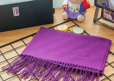  purple scarf