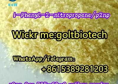 P2NP 1-Phenyl-2-nitropropene Cas 705-60-2 p2np yellow crystalline powder  Wickr me:goltbiotech