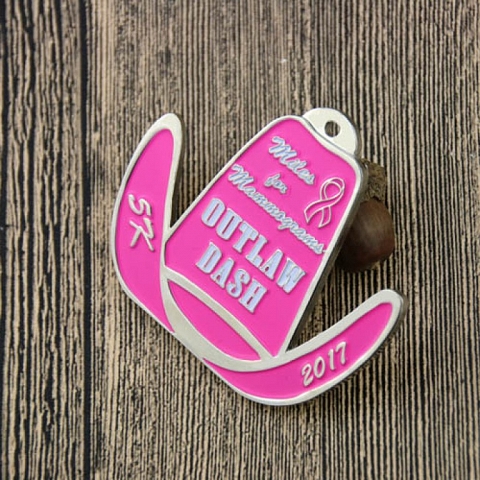 Outlaw Dash 5K Custom Race Medals