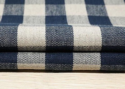 High quality striped pure linen yarn-dyed plaid fabric