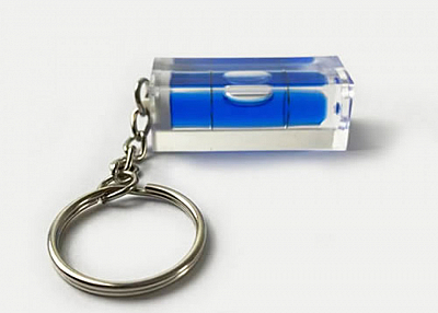 Keychain Square Spirit Bubble Level