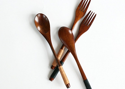 wooden cutlery