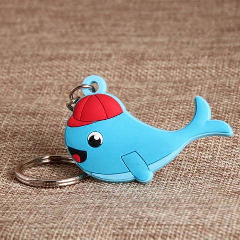 Whale PVC Keychain