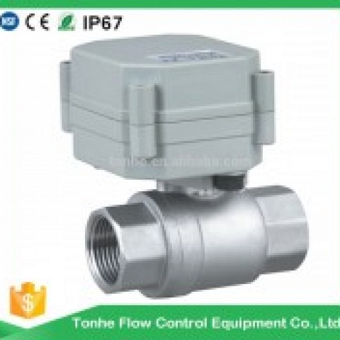 2016 OEM ODM hotsale DN15 stainless steel electric motor water ball valve