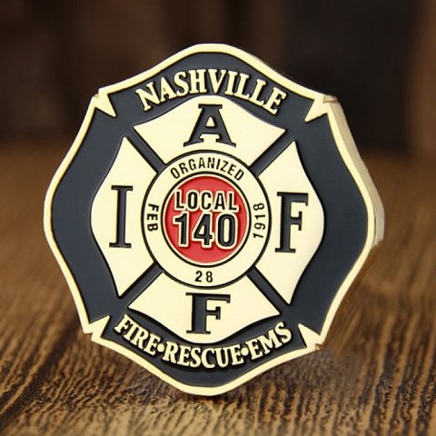 Custom Challenge Coins | Nashville Fire Department Challenge Coins