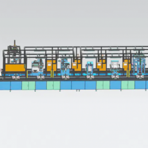 Auto brake disc automatic assembling line Roll forming machine