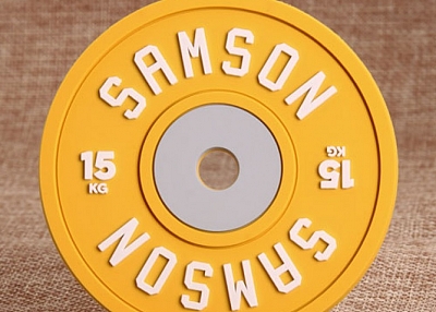 Yellow SAMSON PVC Coaster