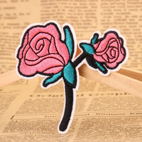  Rose Embroidered Patches