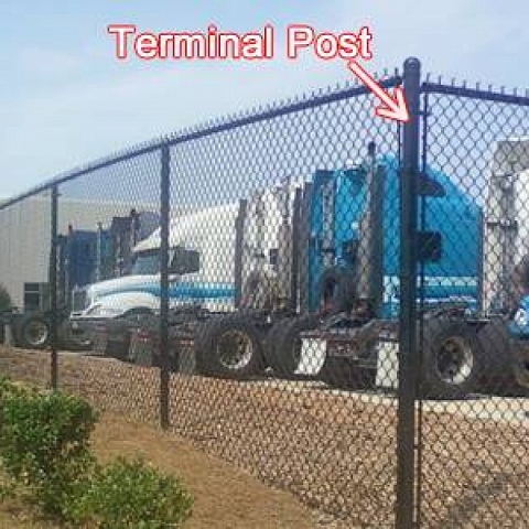 Commercial Chain Link Fence Post